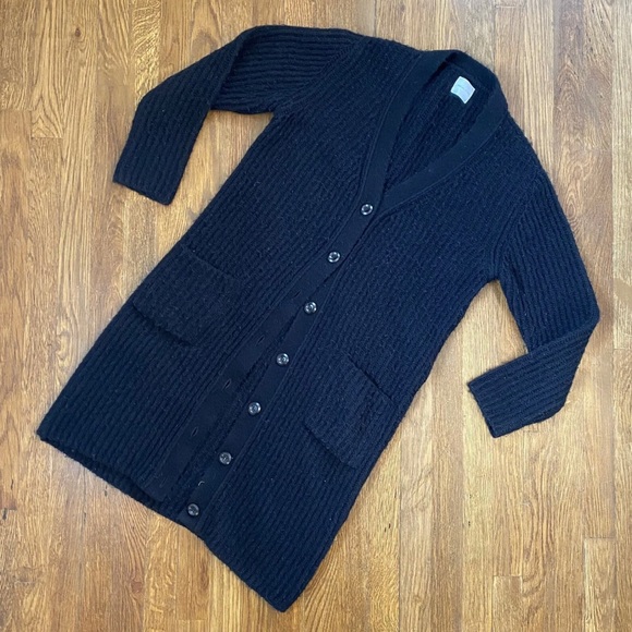 Anine Bing Mohair Button Down Maxi Cardigan - Picture 3 of 9